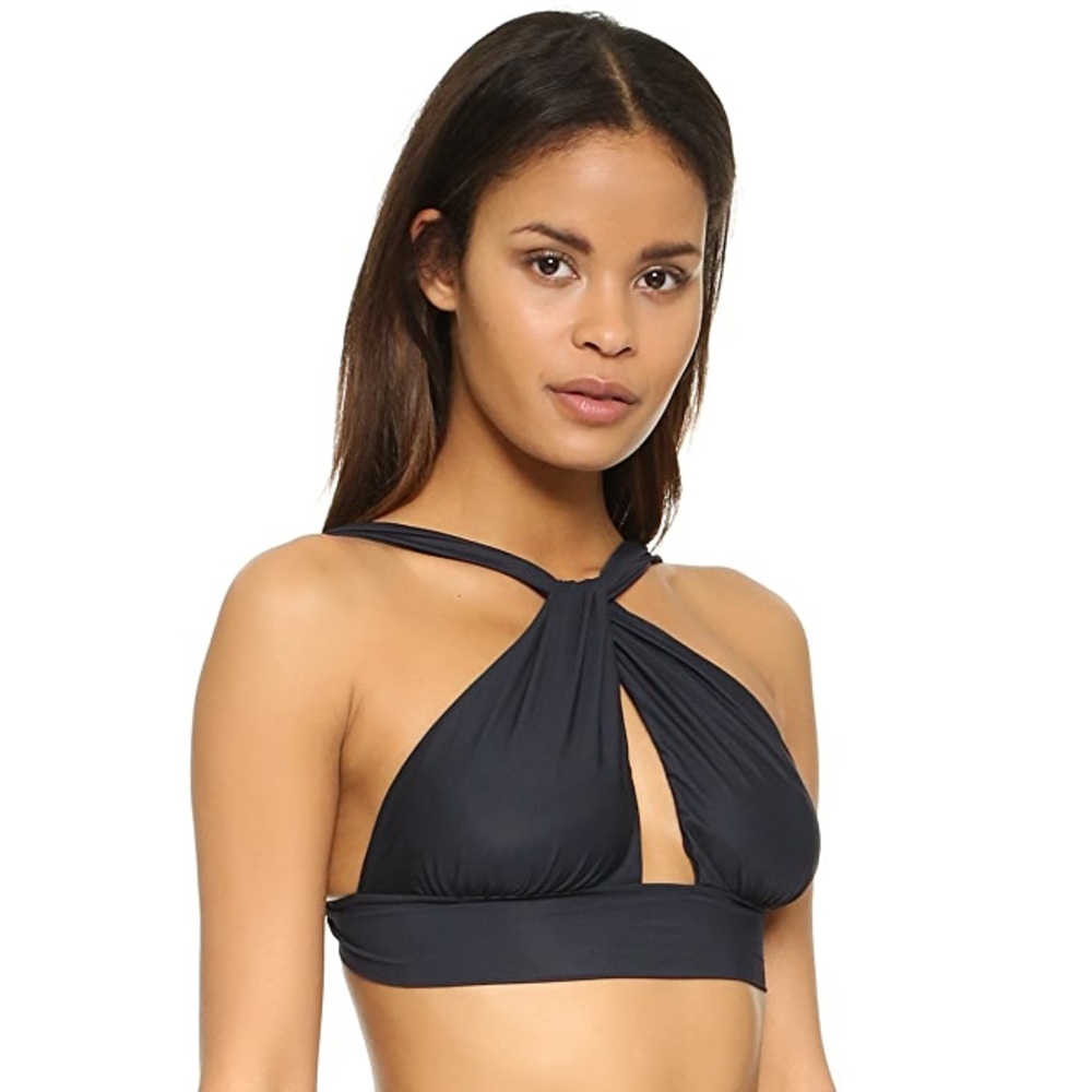 Lenny Niemeyer High Neck Black Bikini Top